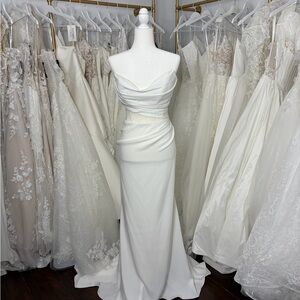 Elegant White Wedding Gown